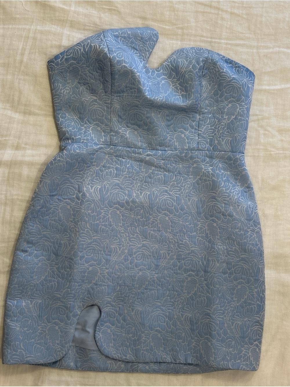 Amanda Uprichard Powder Blue Dress Top
